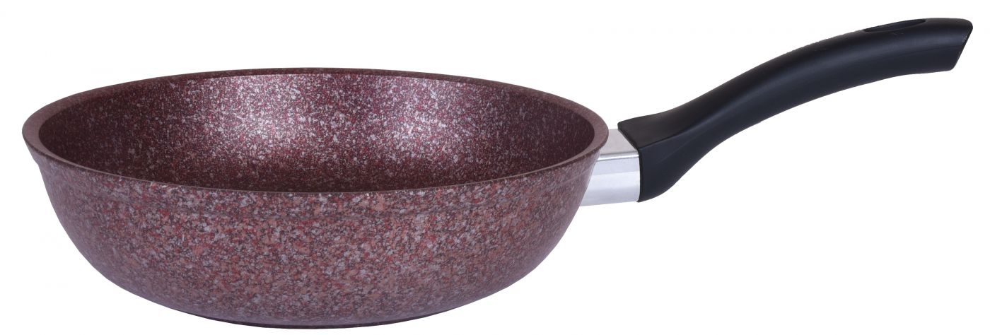 Сковорода 240мм с ручкой, АП «Granit ultra»(red)