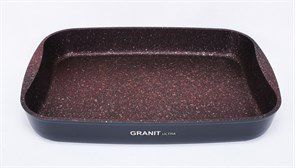 Противень 365х260х55, АП линия «Granit Ultra» (red