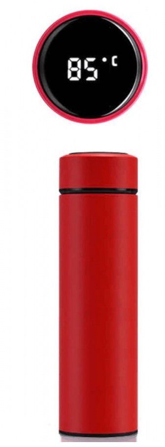Термокружка с датчиком, красная, 500мл
