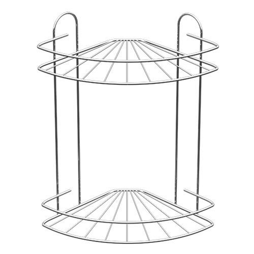 Полка д/ванной угл. 2-х яр. радиальная мелк. краш.