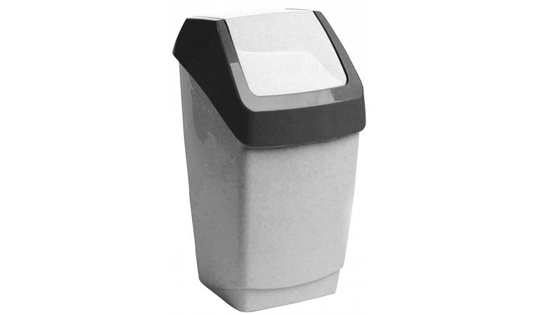 Контейнер д/мусора ХАПС 7л мрамор (М-пластика)